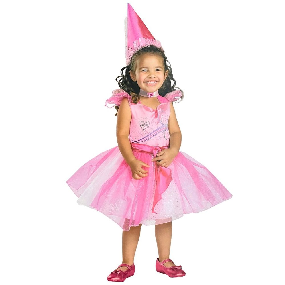 Disguise Cotton Candy Pink Princess Tutu Dress Costume Child Girl's Small 4-6